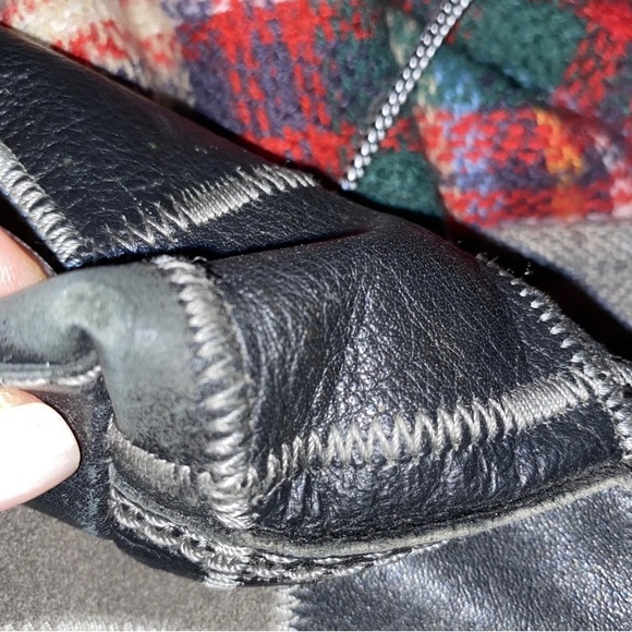 LUCKY BRAND Gray Black Patchwork
Suede Leather -Bucket Crossbody - Picture 12 of 12